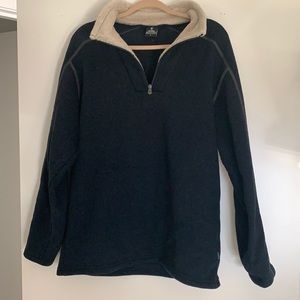 Men’s Kuhl Large Blue Sweater with sherpa